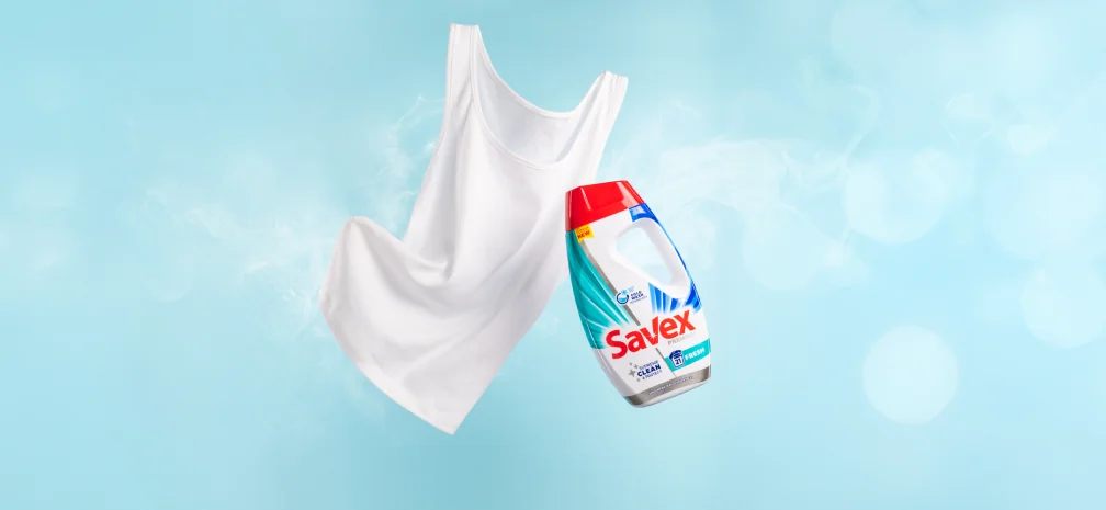 Savex Premium Gel product visual with white t-shirt on clean background. Case study cover image.