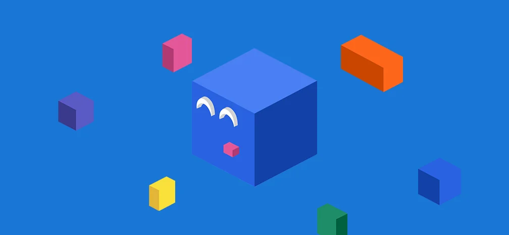 Pixel-style brand character representing the IZY public service